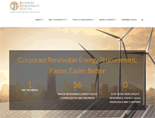 Tablet Screenshot of businessrenewables.org